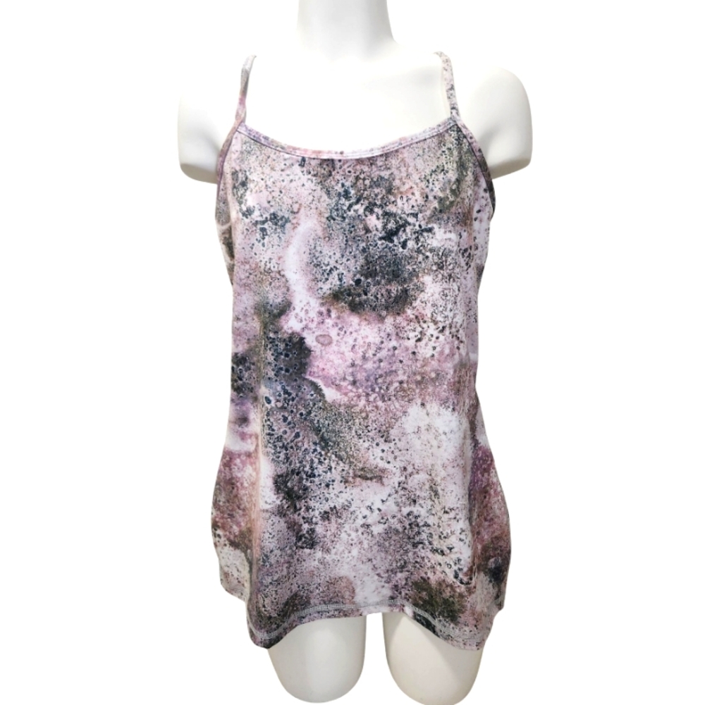 LULULEMON Power Y Women's Blotted Design Tank With Built-In Bra